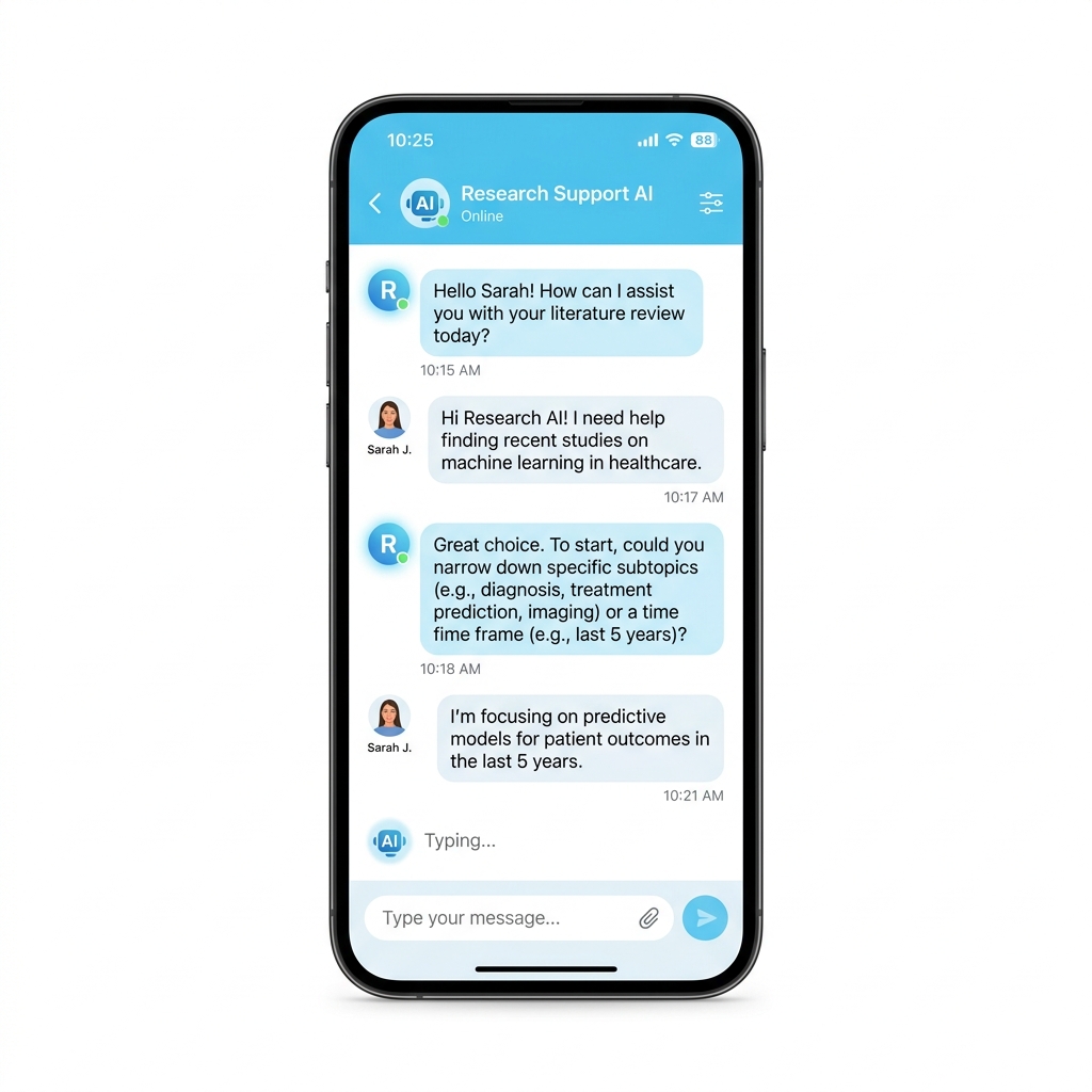 ION Support Mobile Chat Interface