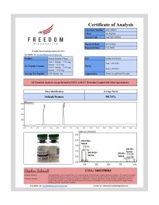 Semax/Selank research peptide certificate of analysis image 7