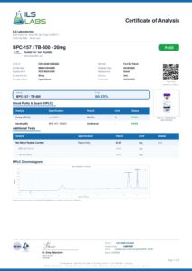 BPC157+TB500 research peptide certificate of analysis image 1