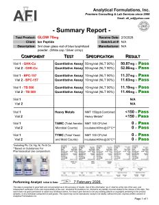 GLOW - 70mg research peptide certificate of analysis image 6