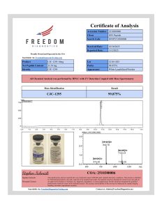 CJC-1295 (No DAC) research peptide certificate of analysis image 16