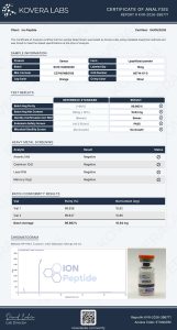 Semax - 10mg research peptide certificate of analysis image 2