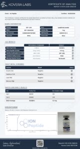 IGF-LR3 - 1mg research peptide certificate of analysis image 2