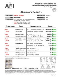 NAD+ research peptide certificate of analysis image 7