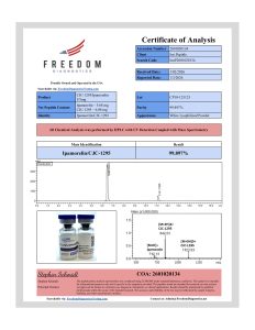 CJC-1295+Ipamo - 5/5mg (No DAC) research peptide certificate of analysis image 7