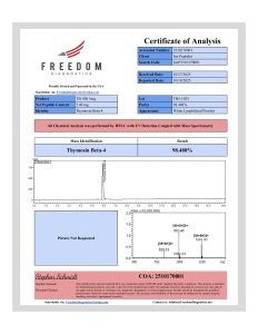 TB-500 research peptide certificate of analysis image 15