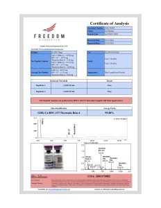 GLOW - 70mg research peptide certificate of analysis image 4