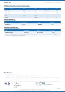 TB-500 research peptide certificate of analysis image 2