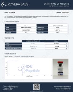 ION-2T research peptide certificate of analysis image 6