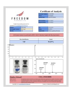 VIP - 10mg research peptide certificate of analysis image 6