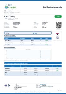 ION-2T research peptide certificate of analysis image 12