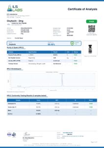 OXTCN research peptide certificate of analysis image 1