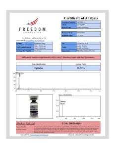 Epithalon research peptide certificate of analysis image 7