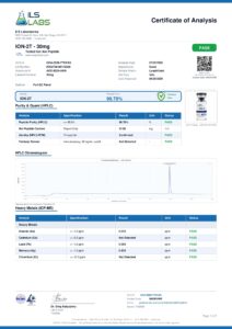 ION-2T research peptide certificate of analysis image 2