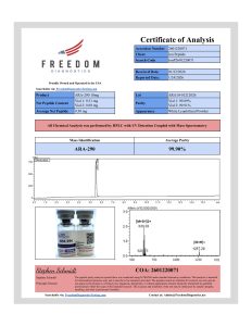 ARA-290 research peptide certificate of analysis image 6