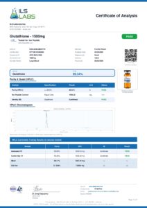 Glutathione research peptide certificate of analysis image 2