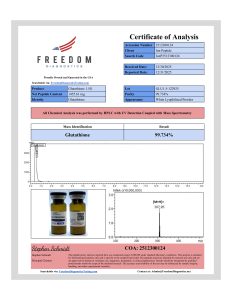 Glutathione research peptide certificate of analysis image 10