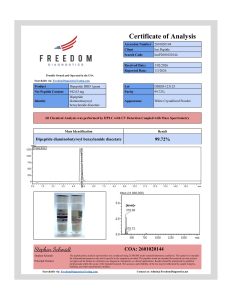 Syn-Ake (Raw) - 1g research raw material certificate of analysis image 1