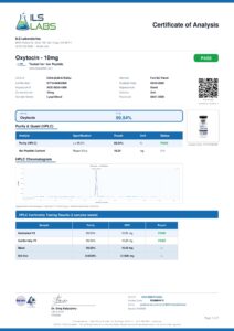 OXTCN research peptide certificate of analysis image 3