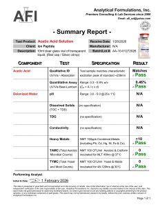 Acetic Acid 0.6% laboratory supply certificate of analysis image 5