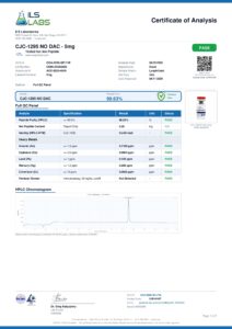 CJC-1295 (No DAC) research peptide certificate of analysis image 6