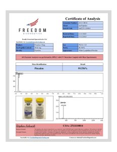 Pinealon - 10mg research peptide certificate of analysis image 1