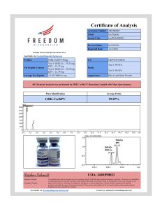 GHK-Cu 50mg / KPV - 10mg research peptide certificate of analysis image 8