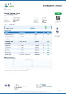 Semax/Selank research peptide certificate of analysis image 4