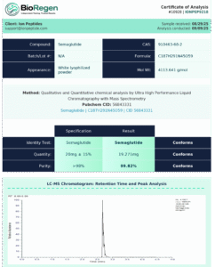 ION-1S research peptide certificate of analysis image 25