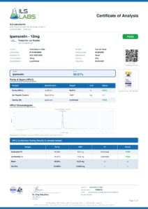 Ipamo research peptide certificate of analysis image 6
