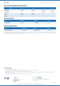 VIP - 10mg research peptide certificate of analysis image 2