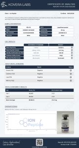 ION-3R research peptide certificate of analysis image 17