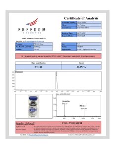 P-14 - 10mg research peptide certificate of analysis image 10