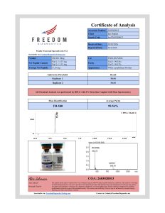 TB-500 research peptide certificate of analysis image 9
