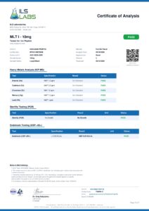 MLT I research peptide certificate of analysis image 5