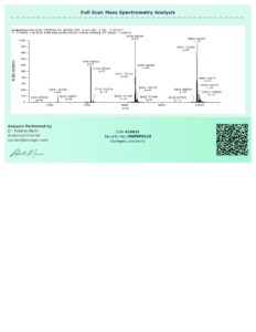 GLOW - 70mg research peptide certificate of analysis image 9