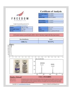 GHK-Cu research peptide certificate of analysis image 15