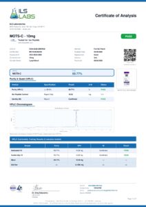 MOTS-c research peptide certificate of analysis image 6