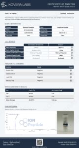 Biotinoyl Tripeptide (Raw) - 1g research raw material certificate of analysis image 1