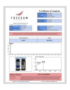 NAD+ research peptide certificate of analysis image 11