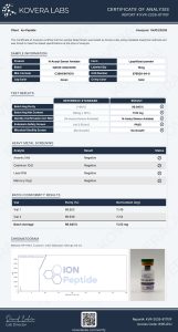 Semax (N-Acetyl) research peptide certificate of analysis image 2