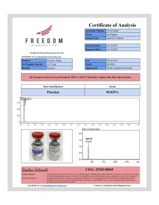 Pinealon - 10mg research peptide certificate of analysis image 2