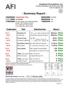Cag research peptide certificate of analysis image 6