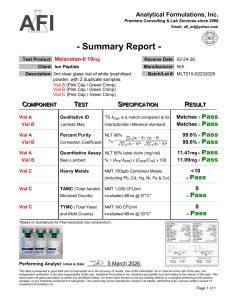 MLT II research peptide certificate of analysis image 5
