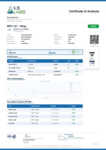 BPC-157 research peptide certificate of analysis image 3