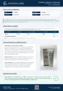 GHK-Cu Facial Cleanser research formulation certificate of analysis image 1