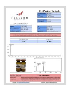 NAD+ research peptide certificate of analysis image 9