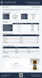 NAD+ research peptide certificate of analysis image 5