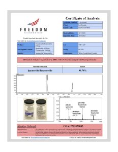 Tesa/Ipamo research peptide certificate of analysis image 11