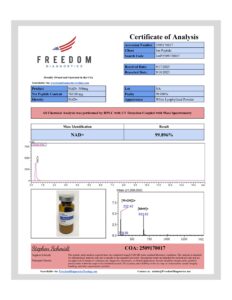 NAD+ research peptide certificate of analysis image 14